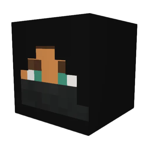 KTCREW Minecraft avatar head, 3D render