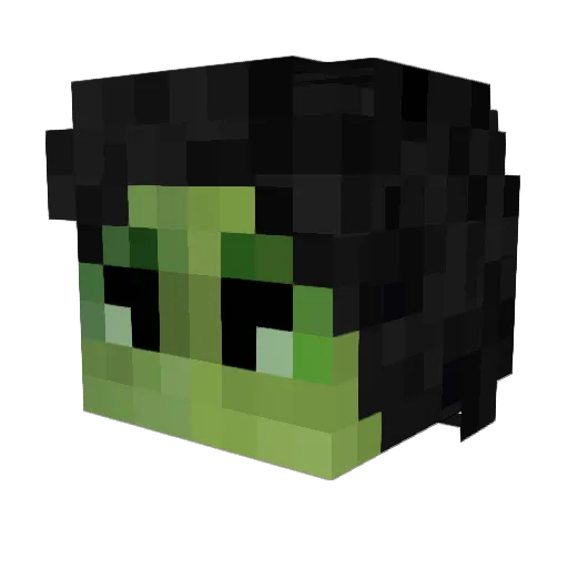 KTD1148 Minecraft avatar head, 3D render