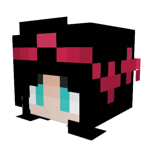 KTDream Minecraft avatar head, 3D render