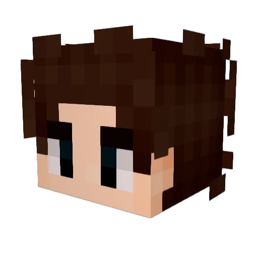 KTF_KMO Minecraft avatar head, 3D render