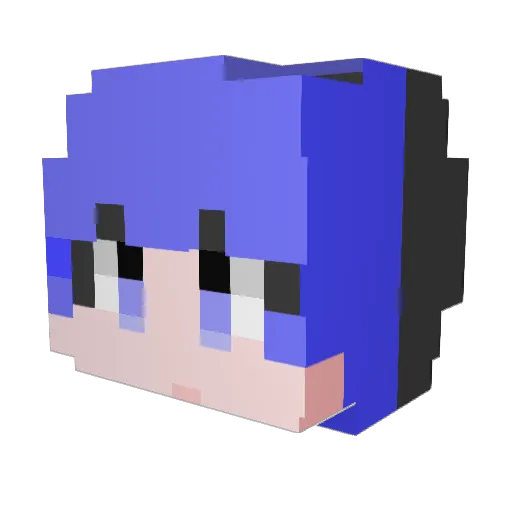 KTH2005 Minecraft avatar head, 3D render