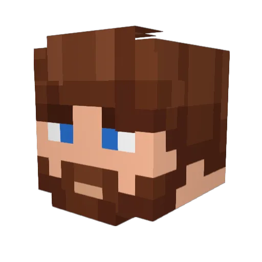 KTL Minecraft avatar head, 3D render