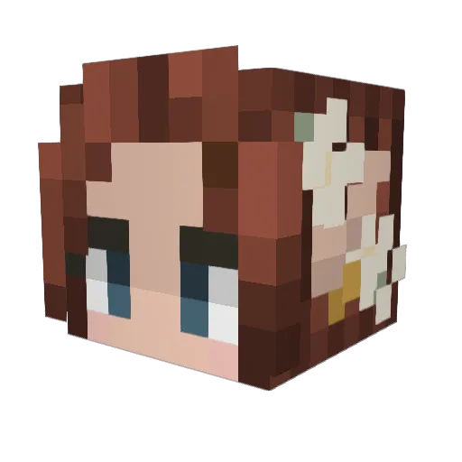 KTLyric Minecraft avatar head, 3D render