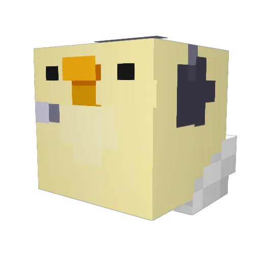 KTM9000 Minecraft avatar head, 3D render