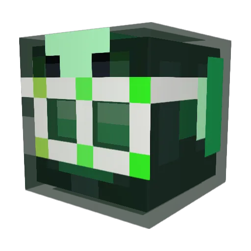 KTM916 Minecraft avatar head, 3D render