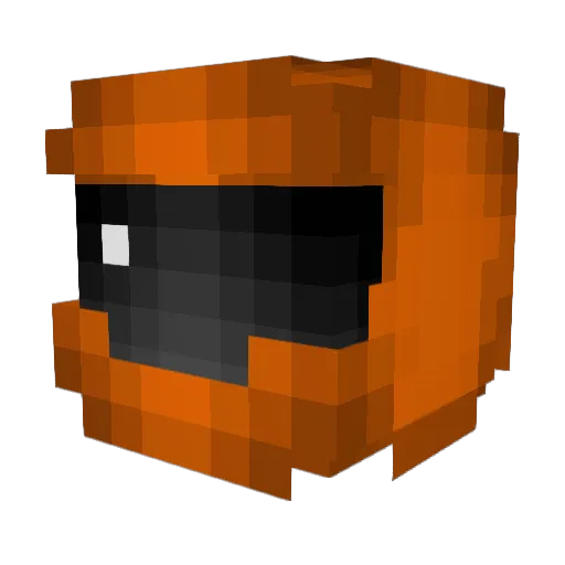 KTM_DUKE_690 Minecraft avatar head, 3D render