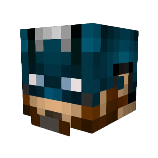 KTNRoB Minecraft avatar head, 3D render