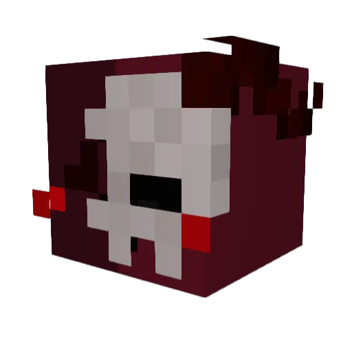 KTOOOOOO Minecraft avatar head, 3D render