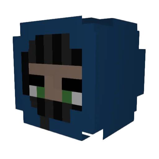 KTSSilky Minecraft avatar head, 3D render