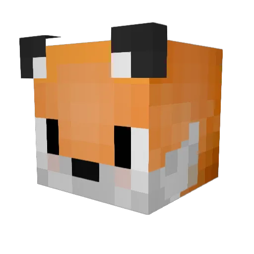 KTSamir Minecraft avatar head, 3D render