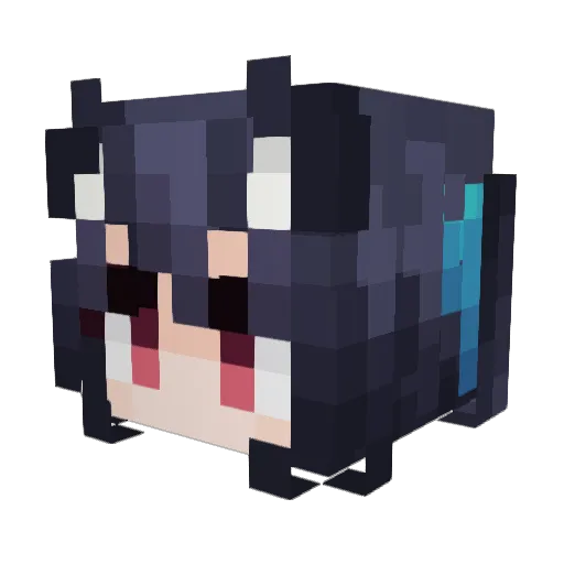 KTZArchiveMC Minecraft avatar head, 3D render