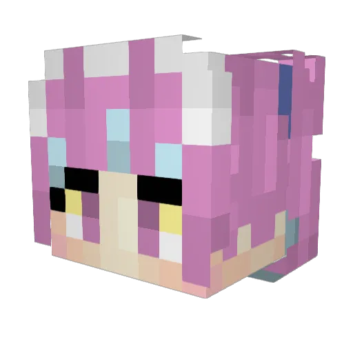 KT_Maxwell Minecraft avatar head, 3D render