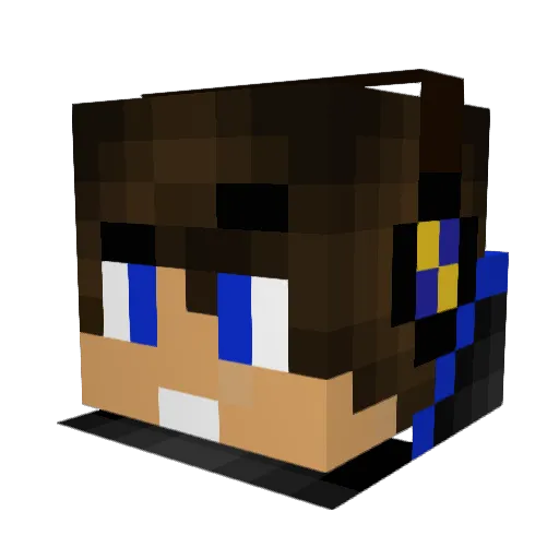 KTcraft Minecraft avatar head, 3D render