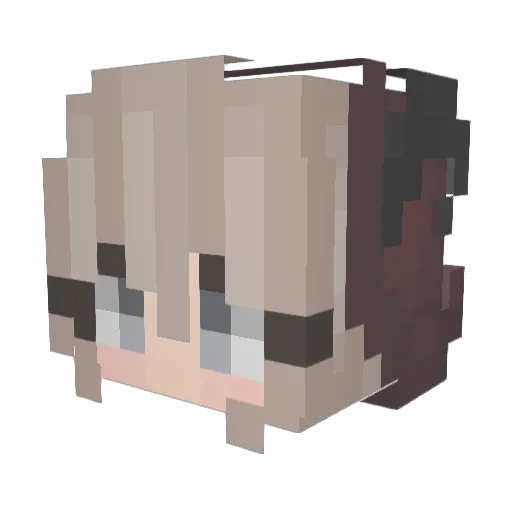 KTea08 Minecraft avatar head, 3D render