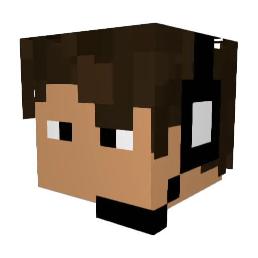 KTetoID Minecraft avatar head, 3D render