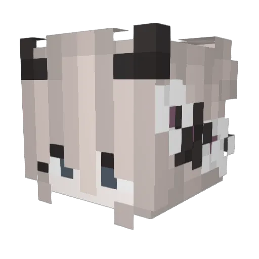 KTheWeirdo Minecraft avatar head, 3D render