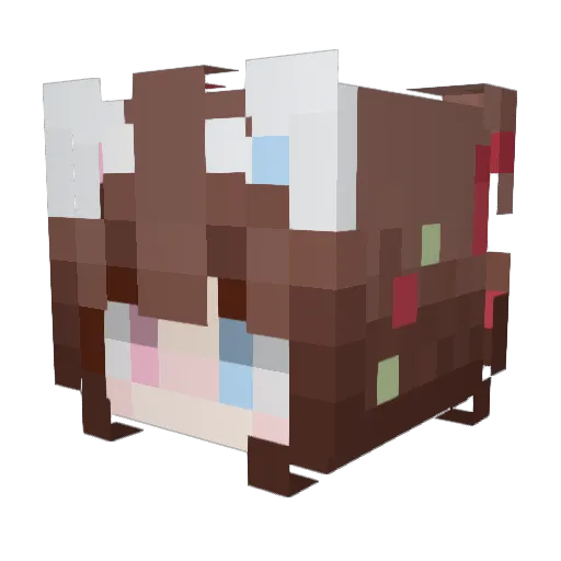 KThundr Minecraft avatar head, 3D render