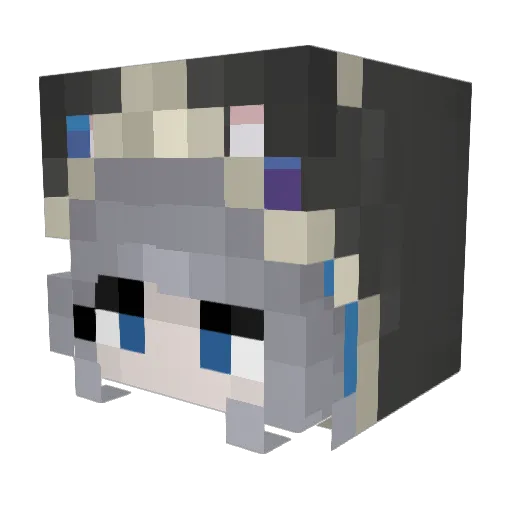 KTrinity Minecraft avatar head, 3D render