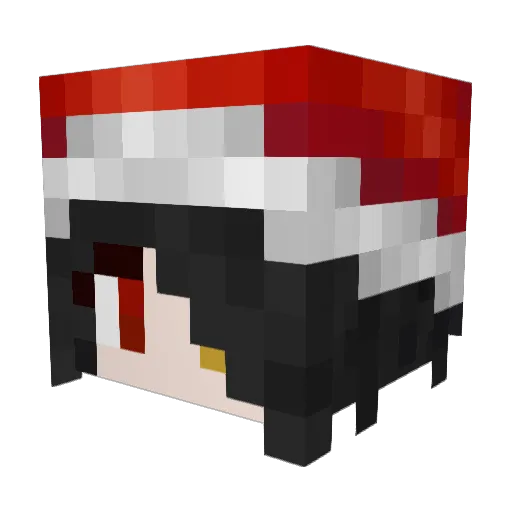 KUANG33 Minecraft avatar head, 3D render