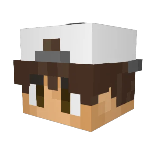 KUBA986 Minecraft avatar head, 3D render