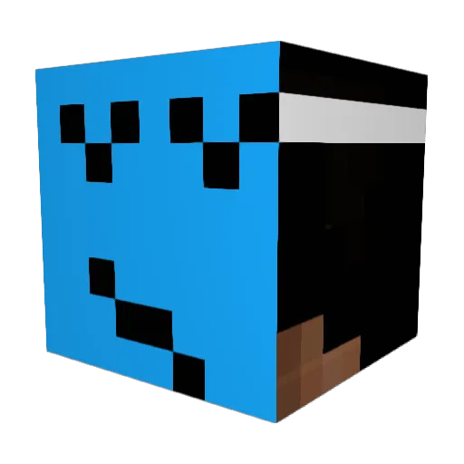 KUBOJAM Minecraft avatar head, 3D render