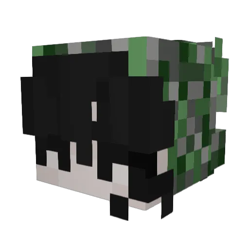 KUBON2009 Minecraft avatar head, 3D render
