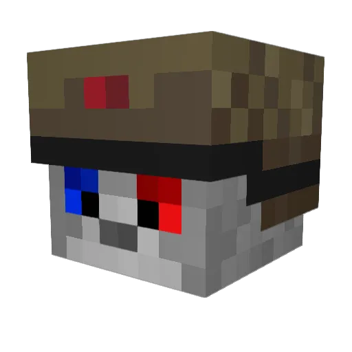 KUBONATOR_mk2 Minecraft avatar head, 3D render