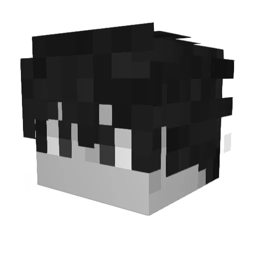 KUCAHZ Minecraft avatar head, 3D render