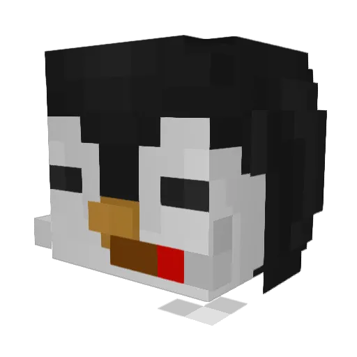 KUDY777 Minecraft avatar head, 3D render