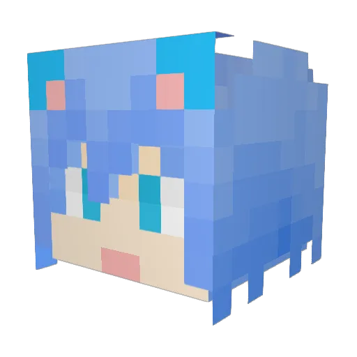KUIUEFT Minecraft avatar head, 3D render