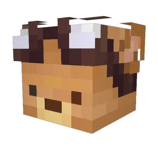 KUMA_z Minecraft avatar head, 3D render