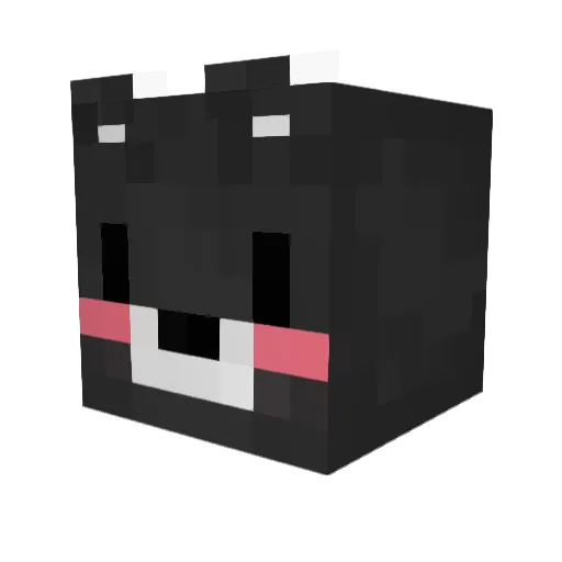 KUMAo1223 Minecraft avatar head, 3D render