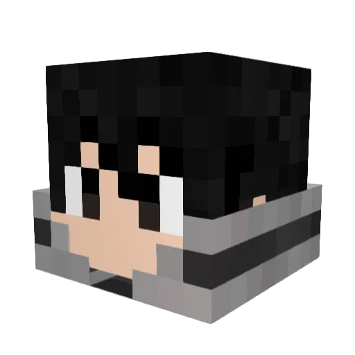 KUMINA004 Minecraft avatar head, 3D render