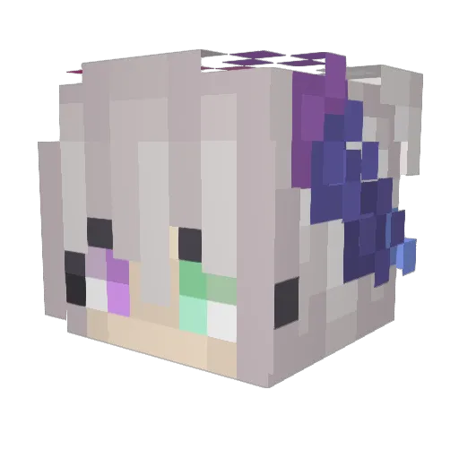 KUOFENG Minecraft avatar head, 3D render