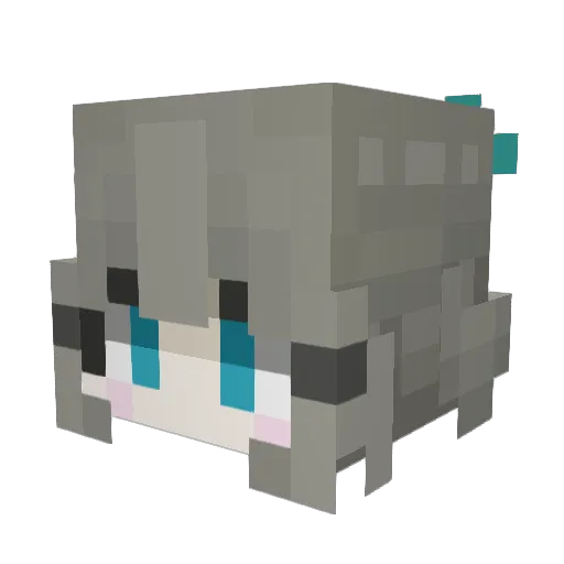KUPII28 Minecraft avatar head, 3D render