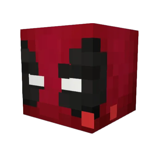 KURAINE3 Minecraft avatar head, 3D render