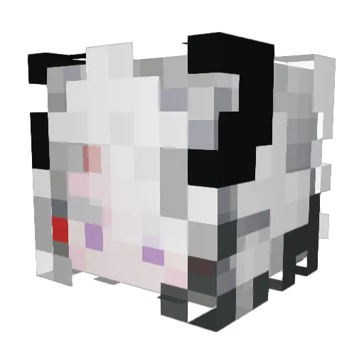 KURIL0 Minecraft avatar head, 3D render