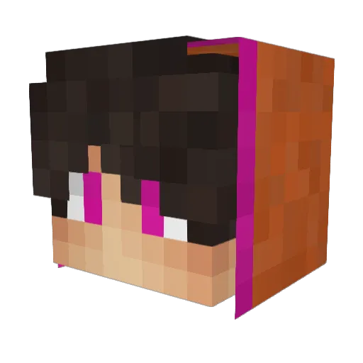 KURODAREO Minecraft avatar head, 3D render