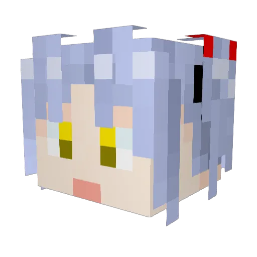 KUROYAMA831 Minecraft avatar head, 3D render