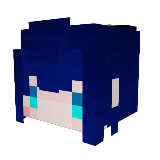 KUSA_YO Minecraft avatar head, 3D render