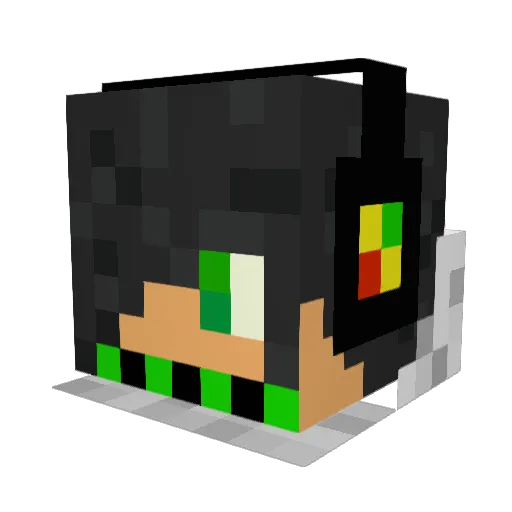 KUSHKING402 Minecraft avatar head, 3D render