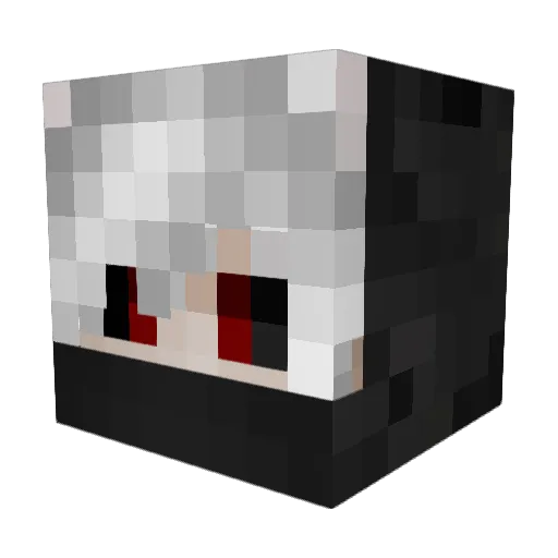 KUT4Y_ Minecraft avatar head, 3D render