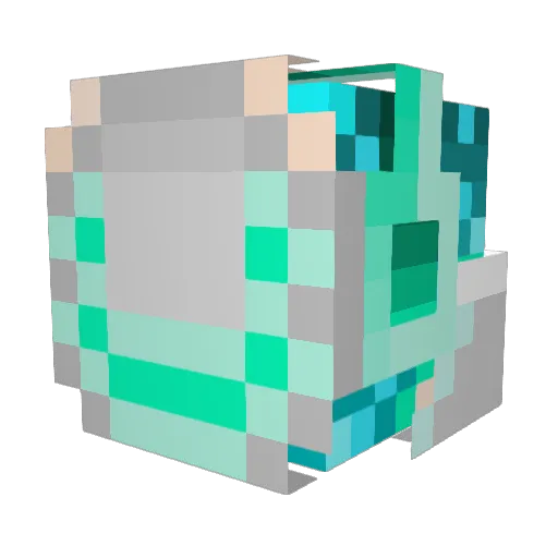 KUZZEN Minecraft avatar head, 3D render