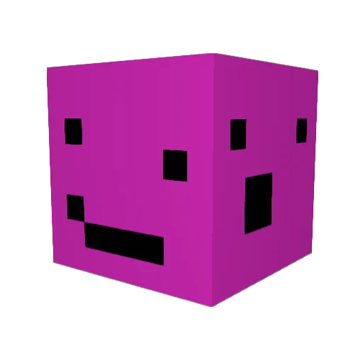 KU_RBI Minecraft avatar head, 3D render