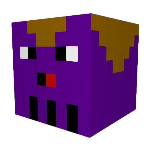 KVK Minecraft avatar head, 3D render