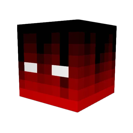 KVVR1234 Minecraft avatar head, 3D render