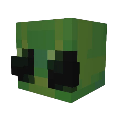 KVelvet Minecraft avatar head, 3D render