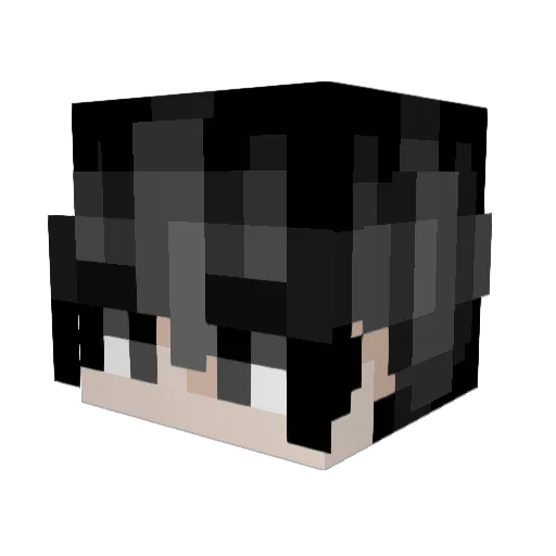 KWB0207 Minecraft avatar head, 3D render