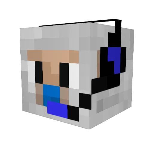 KWG_Lamb Minecraft avatar head, 3D render