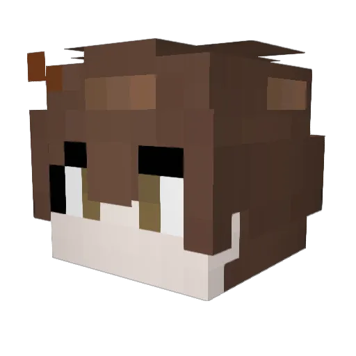 KWH_12 Minecraft avatar head, 3D render